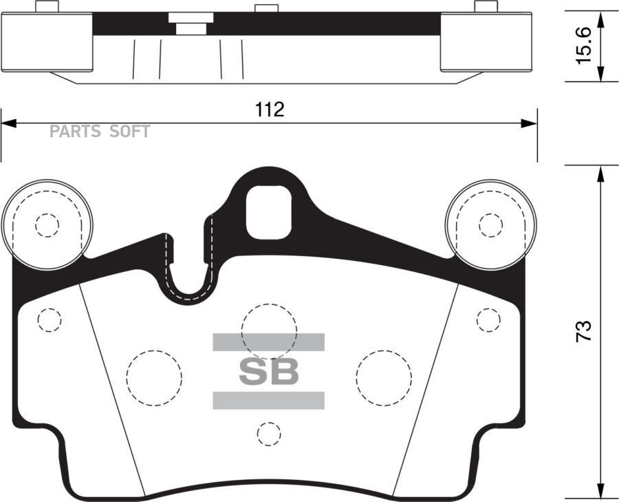 

Тормозные колодки Sangsin brake SP2198