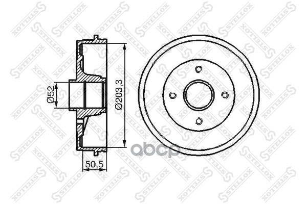 

Барабан Тормозной Renault Clio All 98> С Abs Stellox арт. 60253912SX