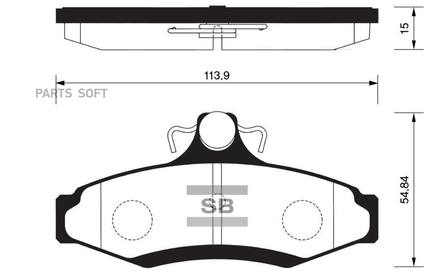 

Тормозные колодки Sangsin brake SP1114