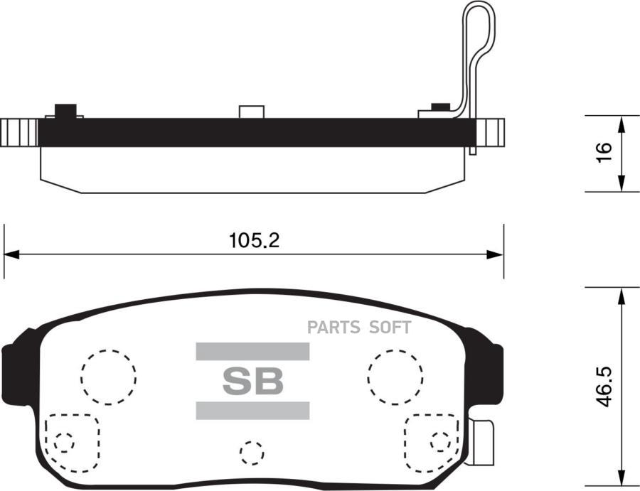 

Тормозные колодки Sangsin brake SP1163