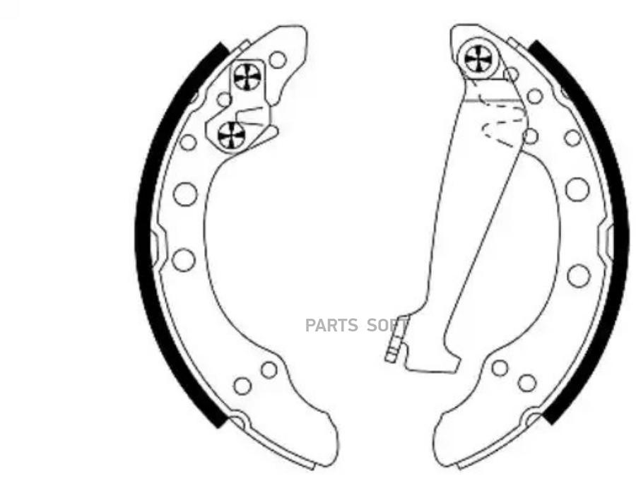 

Колодки тормозные барабанные задние audi 80, seat arosa, cordoba Textar 91044700
