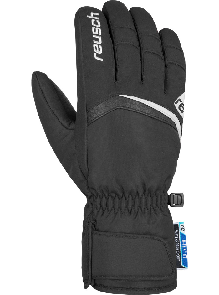 фото Перчатки горнолыжные reusch 2018-19 balin r-tex xt black/white (inch (дюйм):11)