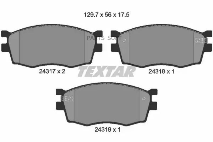

Тормозные колодки Textar дисковые 2431701