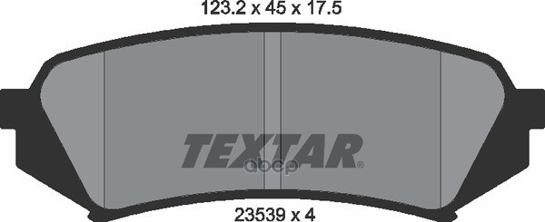

Тормозные колодки Textar дисковые 2353902