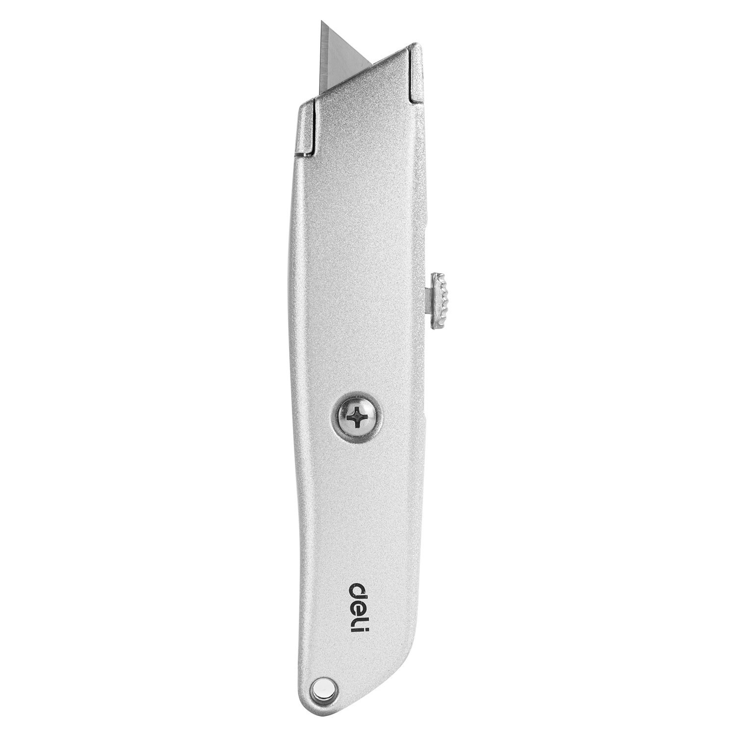 нож канцелярский deli ht4018 с выдвижным лезвием 18мм ck sk2 18mm Универсальный строительный нож с Т-образным лезвием Deli DL4260 19мм (алюминиевый корпус)