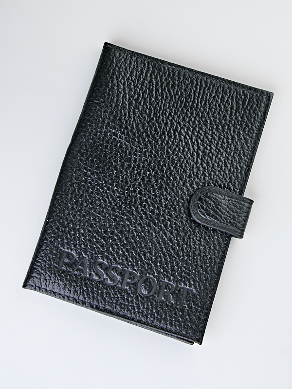 Обложка для паспорта унисекс Barez А-087 черная