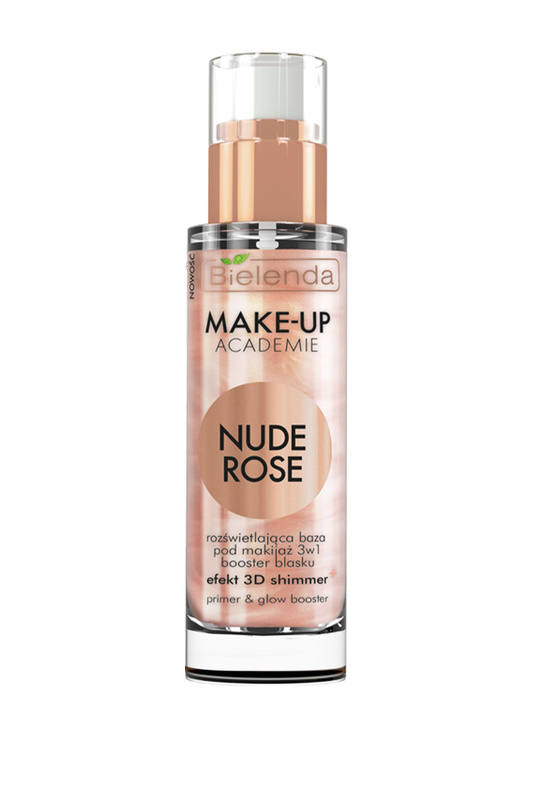 Основа Bielenda Make-up Academie Nude Rose 3in1 Illuminating 623₽