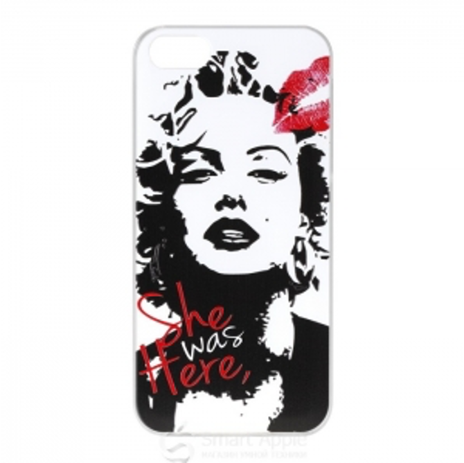 

Чехол-накладка пластиковая Anzo 3D для iPhone 6 Plus 5,5" Marilyn Monro, Белый