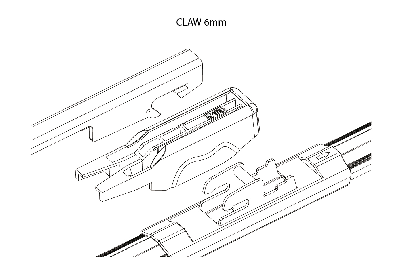 Osawa адаптеры OMA25 (CLAW 6mm) 2шт.