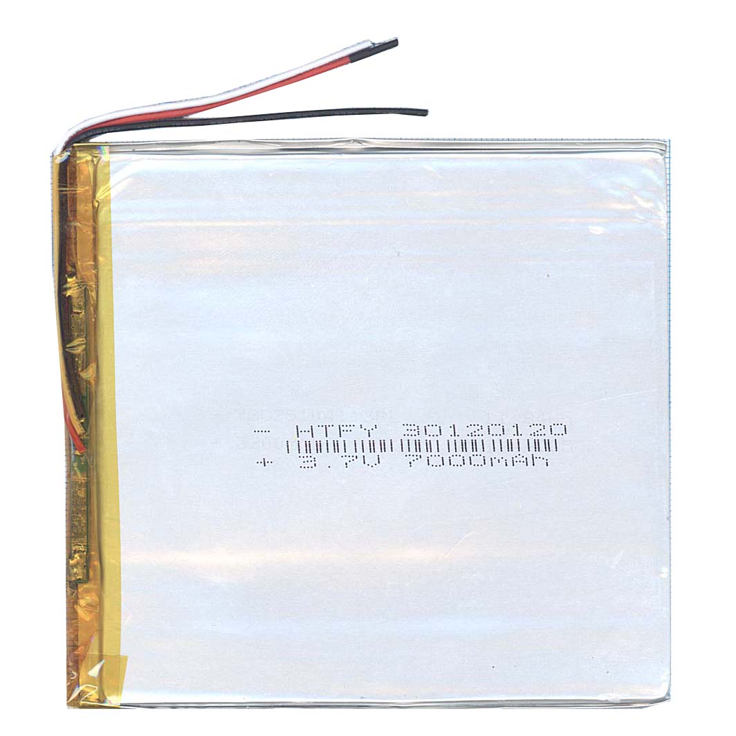 

Аккумулятор Li-Pol (батарея) 3*120*120мм 3pin 3.7V/7000mAh, Li-Pol (батарея) 3*120*120мм 3pin 3.7V/7000mAh