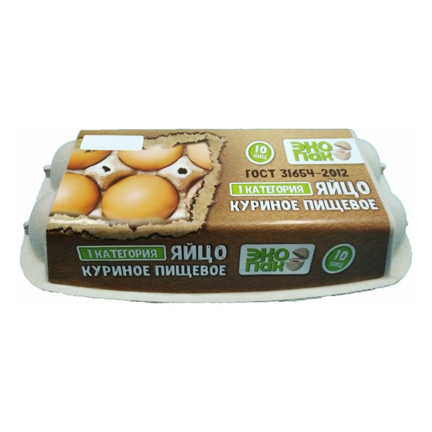 

Яйцо куриное Экопак 1 сорт 10 шт