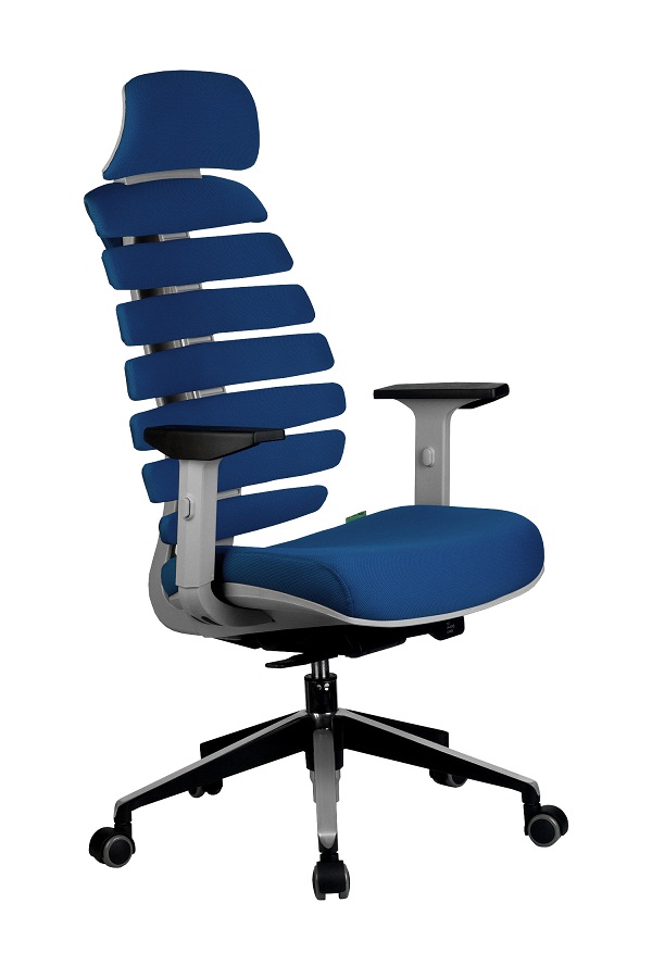 фото Кресло офисное riva chair rch shark gray/blue (26-21)