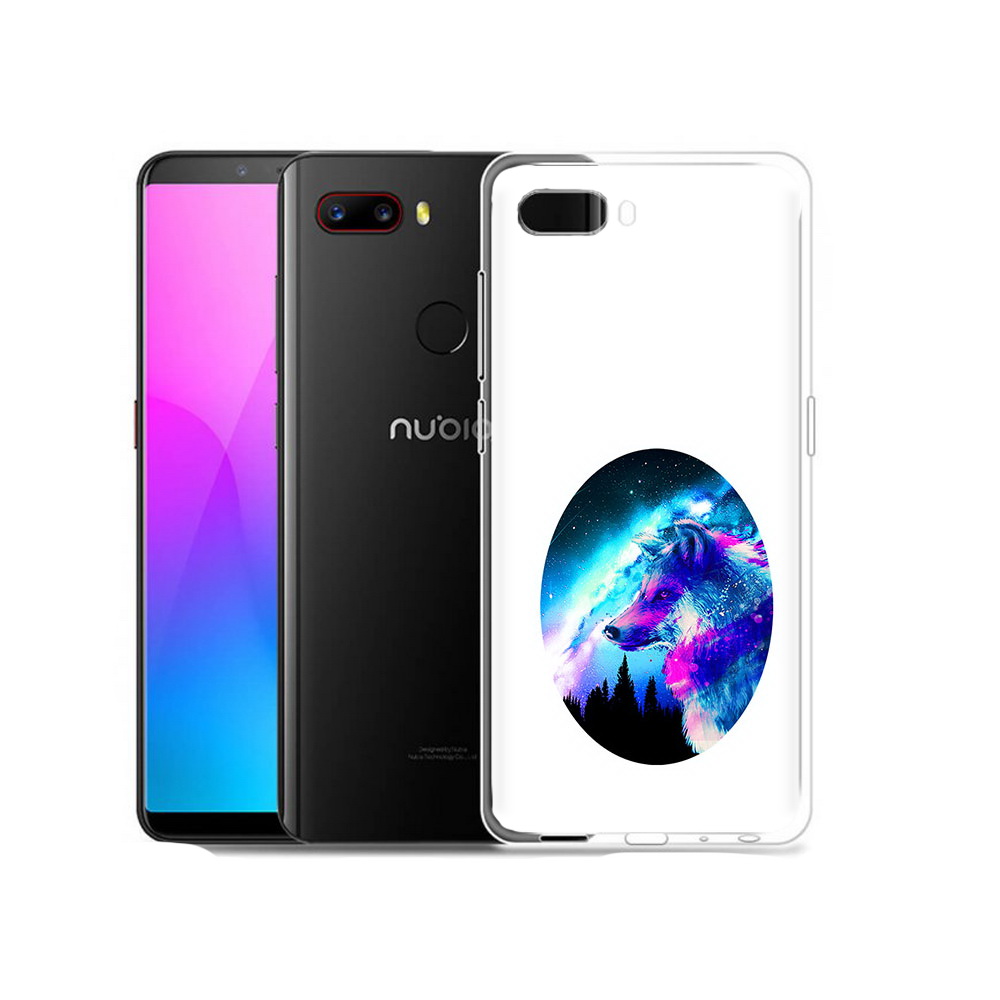 

Чехол MyPads Tocco для ZTE Nubia Z18 голубой волк (PT115657.463.293), Прозрачный, Tocco