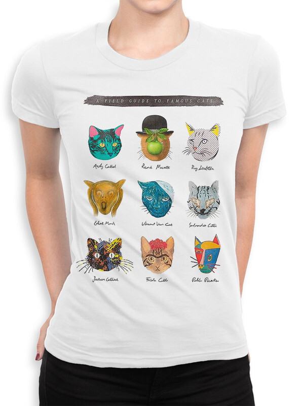 фото Футболка женская dream shirts классическое искусство с котами белая 3xl