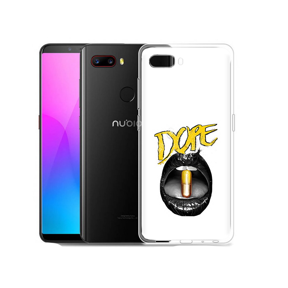 

Чехол MyPads Tocco для ZTE Nubia Z18 губы (PT115657.463.303), Прозрачный, Tocco