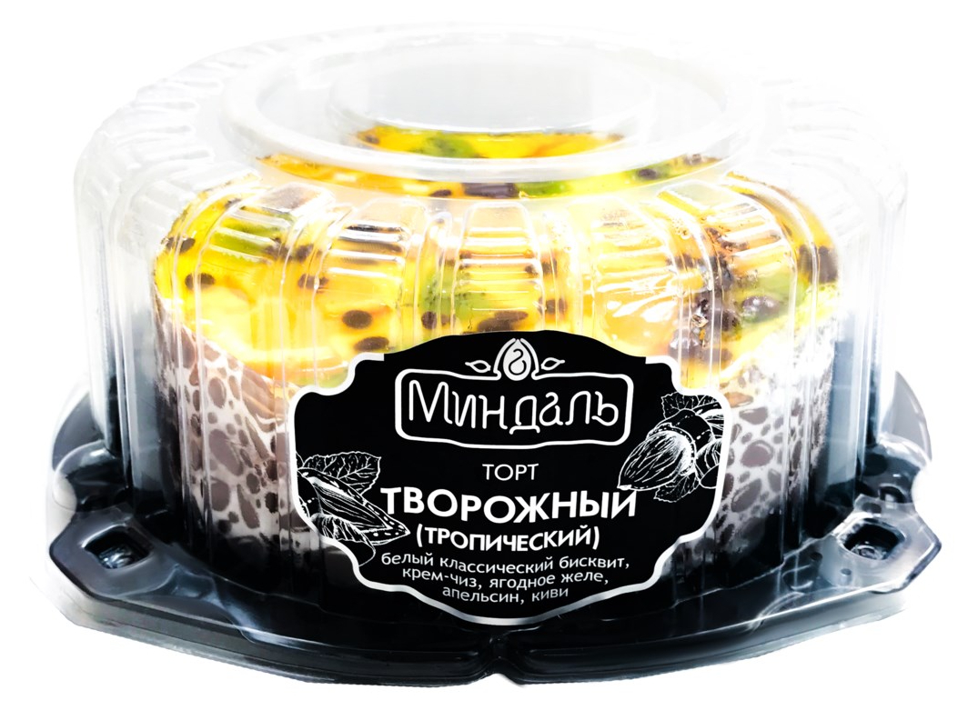 

Торт Миндаль творожный тропический 700 г