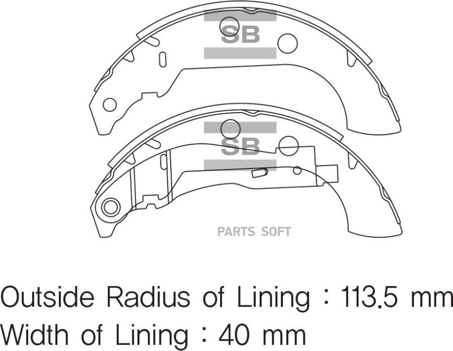 

Тормозные колодки Sangsin brake SA158