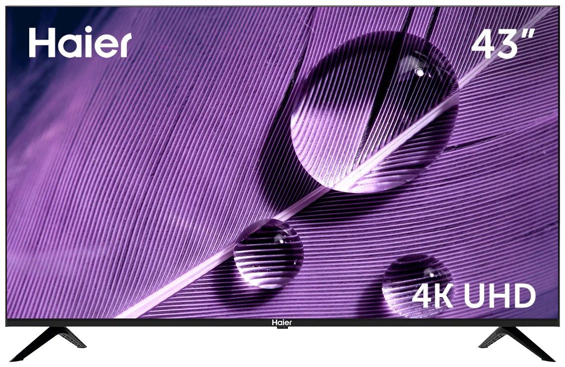 

Телевизор Haier 43 Smart TV S1, 43"(109 см), UHD 4K, Черный, 43 Smart TV S1