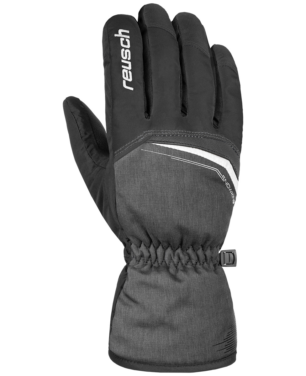 фото Перчатки горнолыжные reusch 2020-21 snow king black/black melange (inch (дюйм):10)