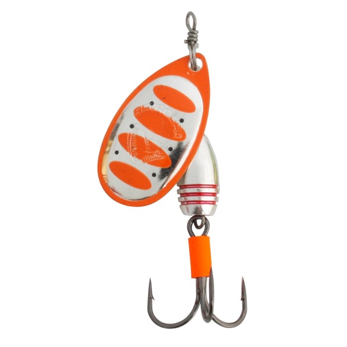 Блесна Savage Gear Rotex Spinner 4 Sinking Fluo Orange Silver вращающаяся, 11 г, 42131