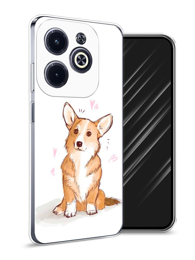 

Чехол Awog на Infinix Hot 40i "Корги любовь", 3105450-1