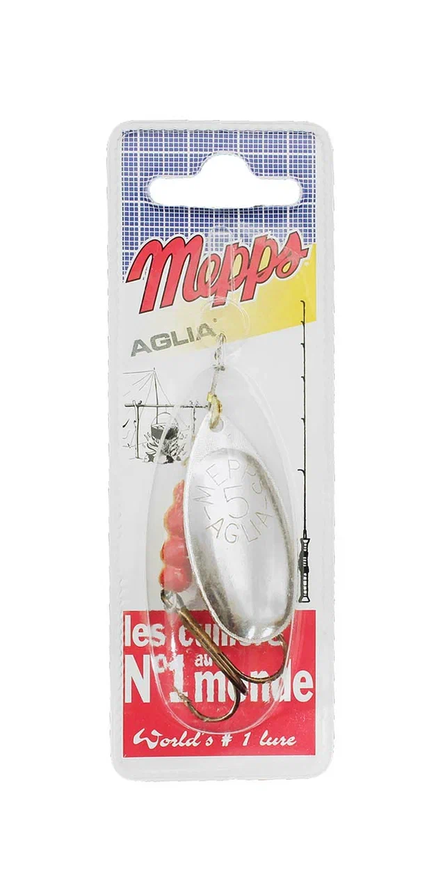 

Блесна вращающаяся Mepps Aglia AG №5, 13 г, блистер, Серебристый