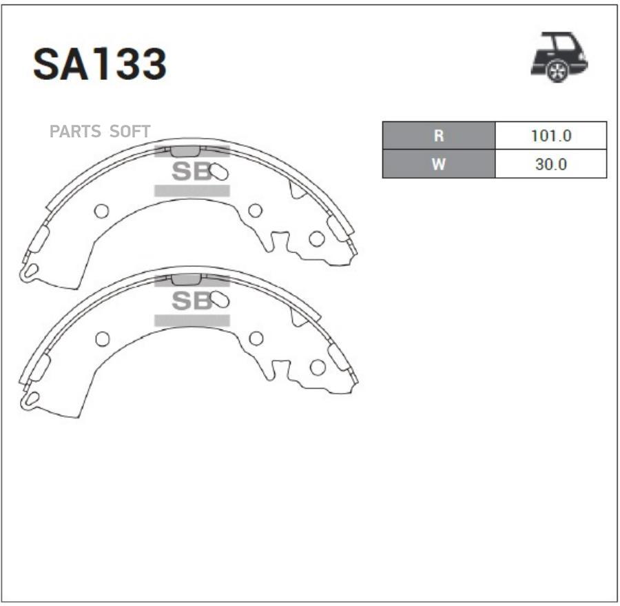 

Тормозные колодки Sangsin brake SA133