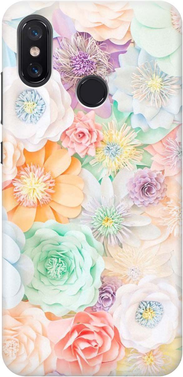 

Силиконовый чехол на Xiaomi Mi 8 "Цветочное многообразие", Желтый;зеленый, 1213