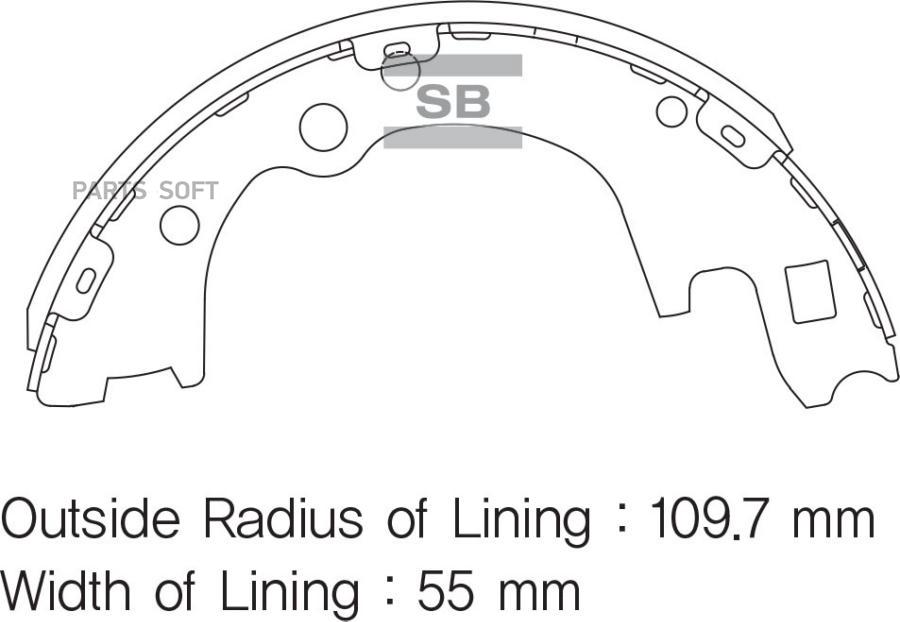 

Тормозные колодки Sangsin brake SA135