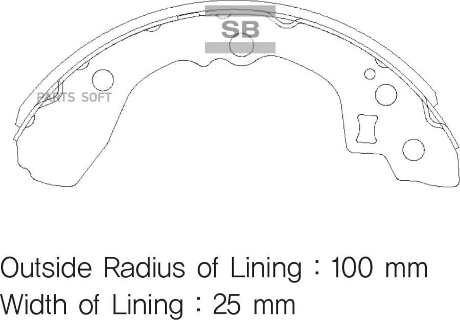 

Тормозные колодки Sangsin brake SA137