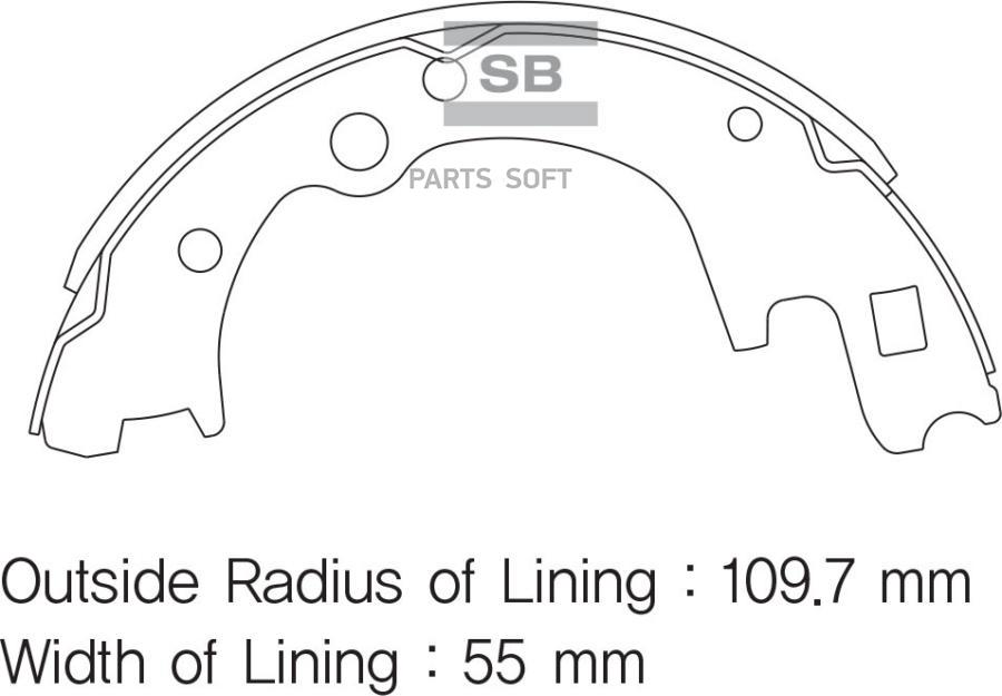 

Тормозные колодки Sangsin brake SA140