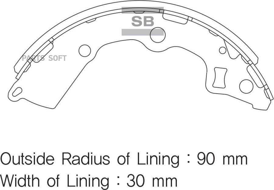 

Тормозные колодки Sangsin brake SA154