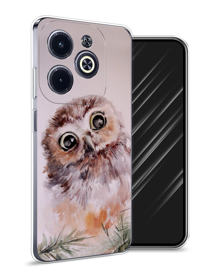 

Чехол Awog на Infinix Hot 40i "Сова на розовом", Розовый;коричневый, 3105450-1