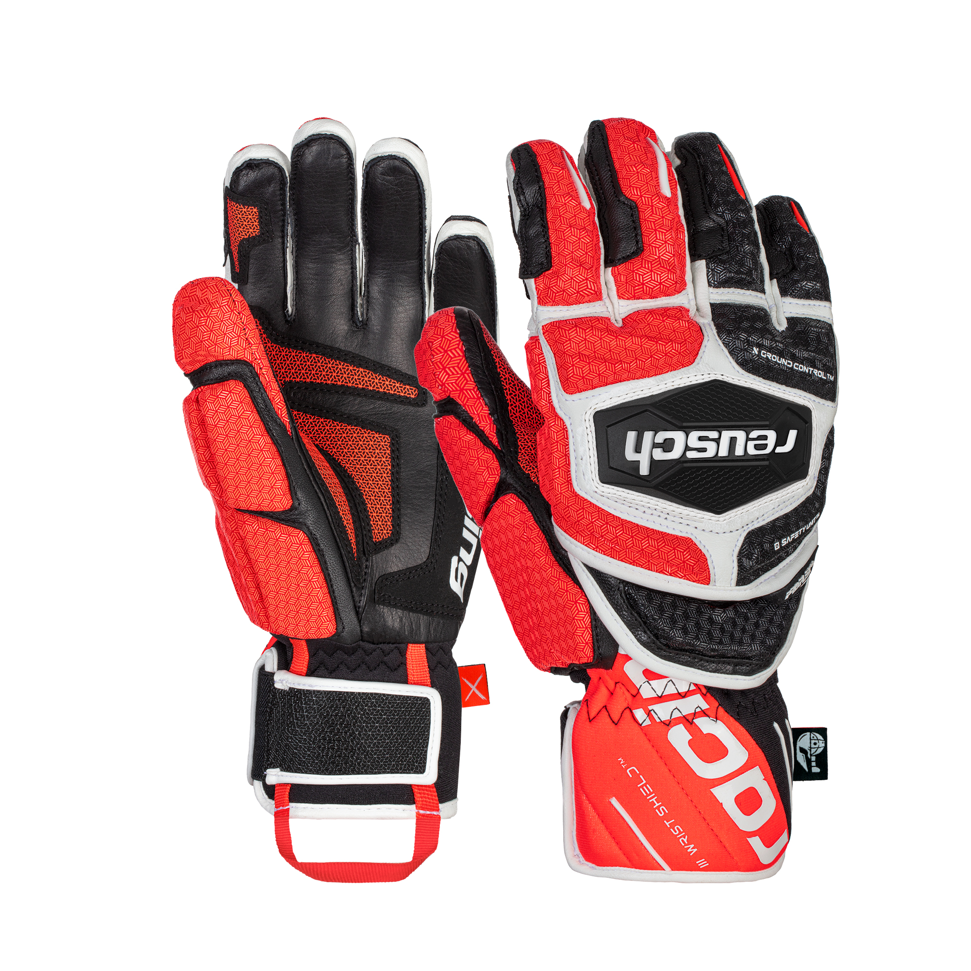 фото Перчатки reusch worldcup warrior gs, 2021, black/white/fluo red, 8.5