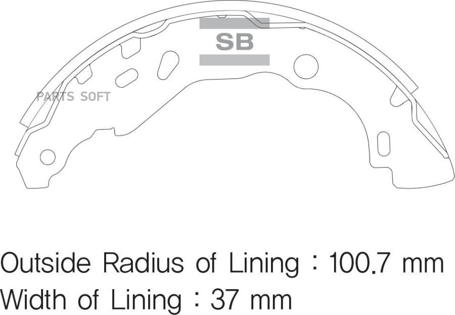 

Тормозные колодки Sangsin brake SA177