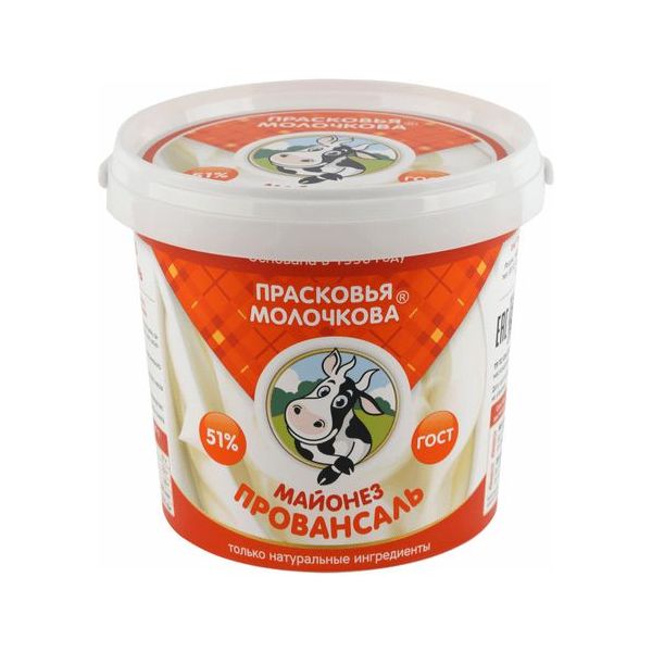 

Майонез Прасковья Молочкова Провансаль 51% 900 г
