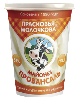 

Майонез Прасковья Молочкова Провансаль 51% 400 г