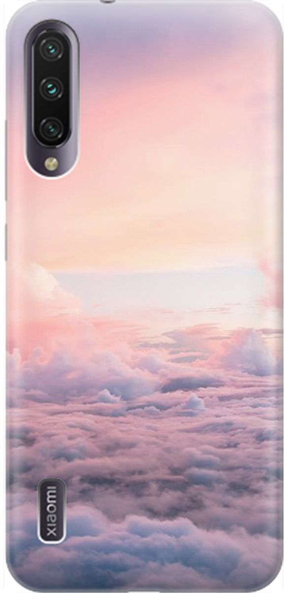 

Чехол на Xiaomi Mi A3 "Высоко над облаками", Фиолетовый;розовый, 1598