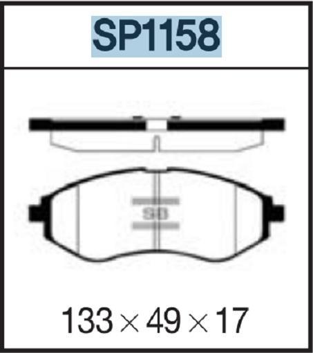 

Тормозные колодки Sangsin brake SP1158