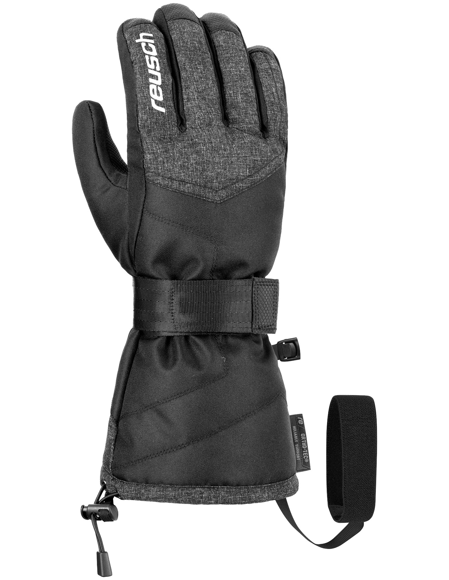 фото Перчатки reusch 2020-21 baseplate r-tex® xt black/ black melange/silver inch 10