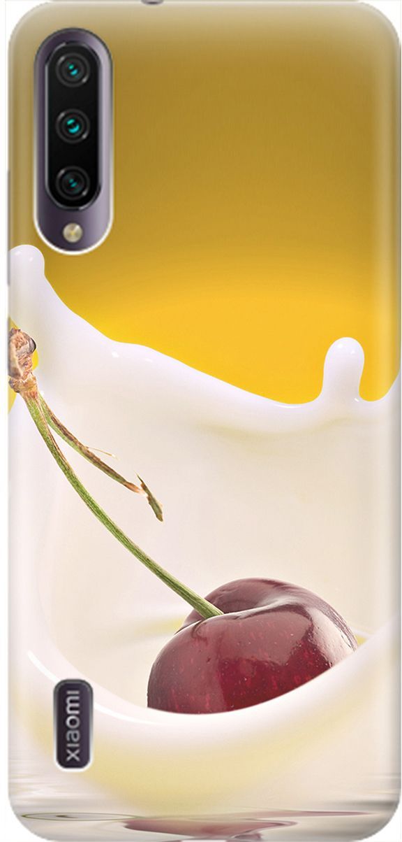 

Чехол на Xiaomi Mi A3 "Ягода в молоке", Белый;желтый, 2034