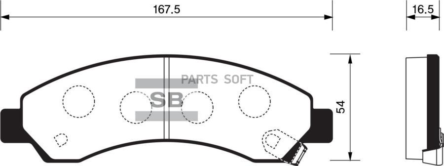 

Тормозные колодки Sangsin brake SP2088