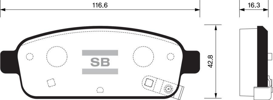 

Тормозные колодки Sangsin brake SP1363