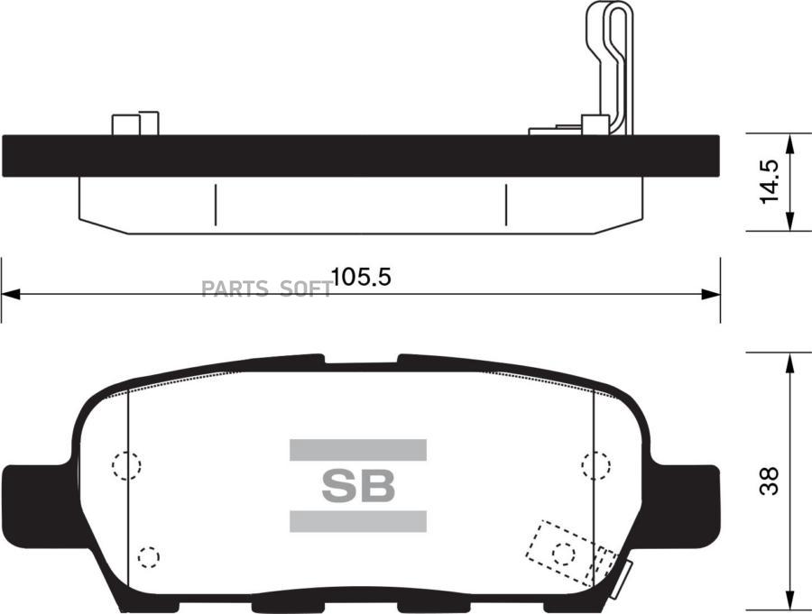 

Тормозные колодки Sangsin brake SP1184
