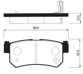 

Тормозные колодки Sangsin brake SP1151