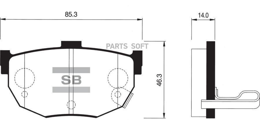 

Тормозные колодки Sangsin brake SP1062