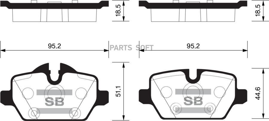 

Тормозные колодки Sangsin brake SP2161