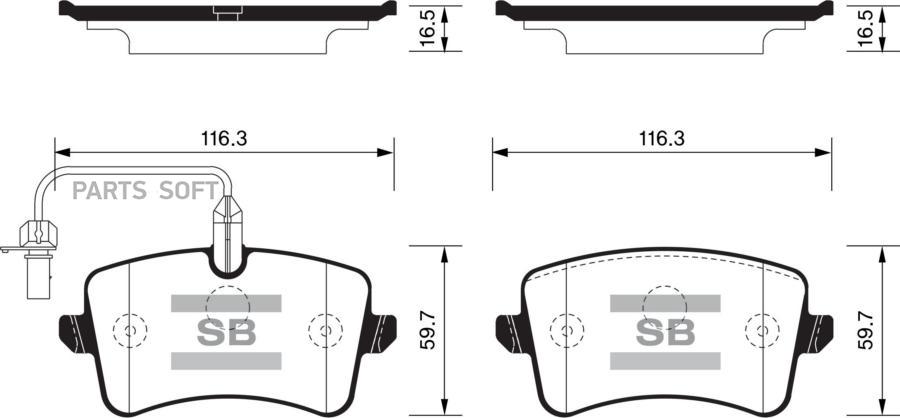 

Тормозные колодки Sangsin brake SP2317