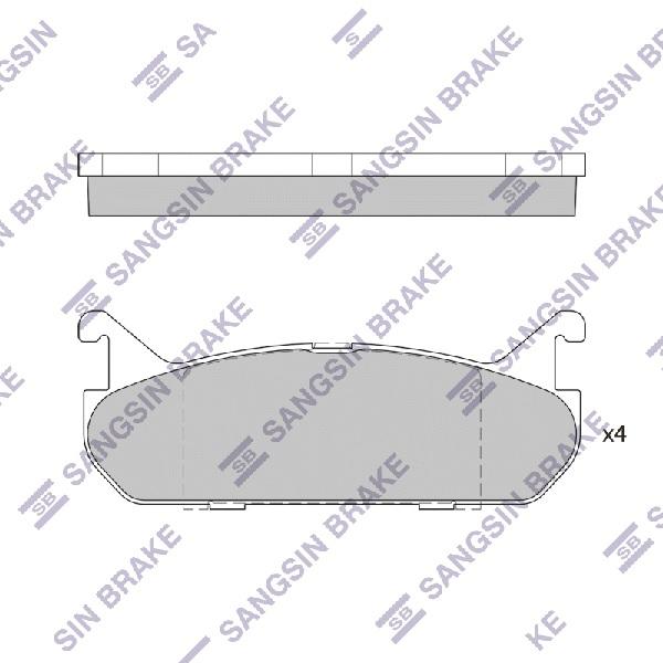 

Тормозные колодки Sangsin brake SP1526