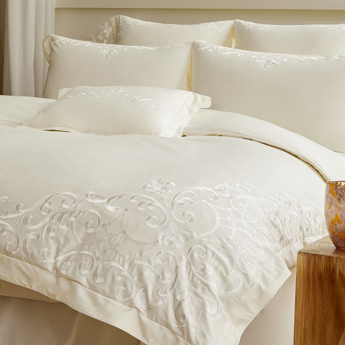

Постельное белье La Maison de Domitille Vendome White 2 спальное, Vendome